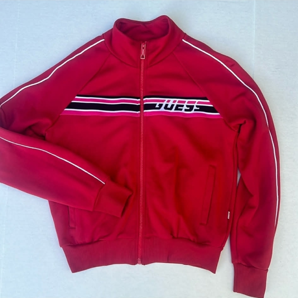 Guess Women's Red Track Jacket - Picture 6 of 9